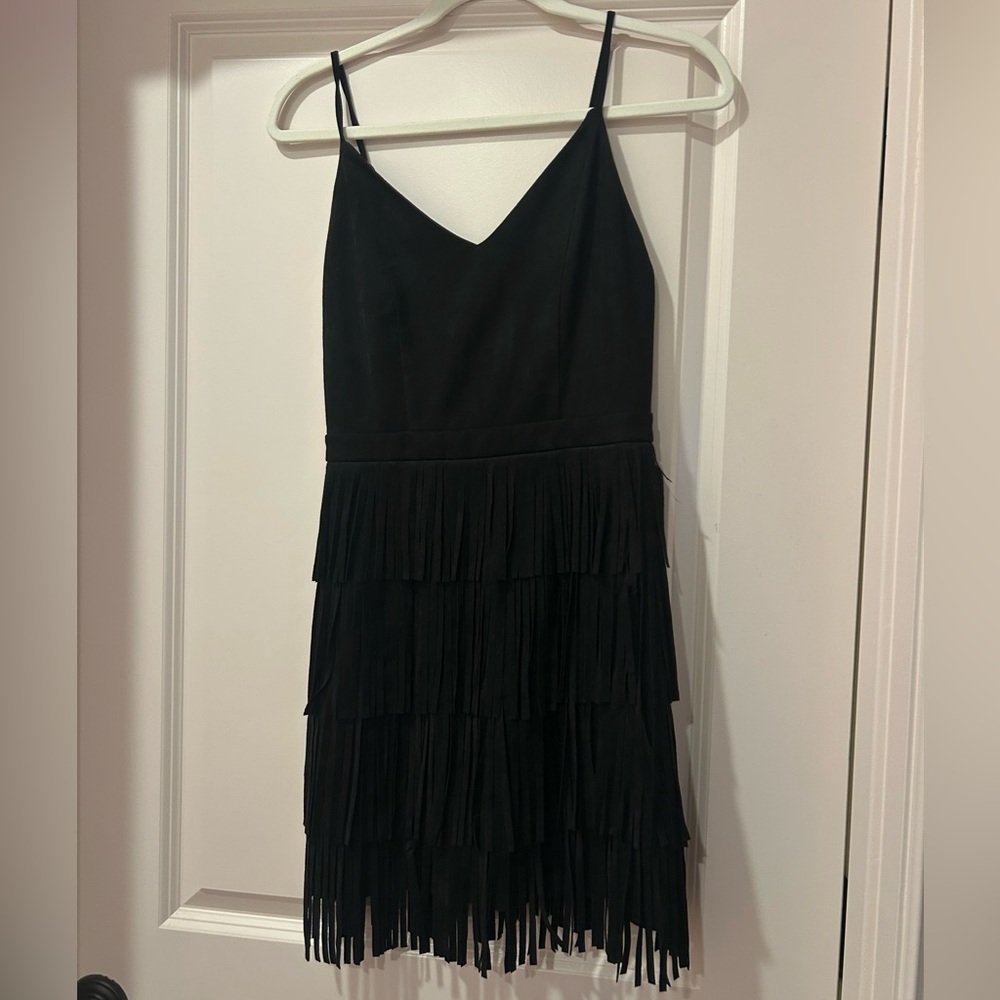 Fringe Suede Dress